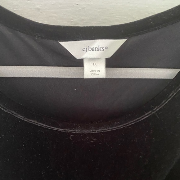 Sz 1x CJ Banks Velvet Top - Picture 2 of 7